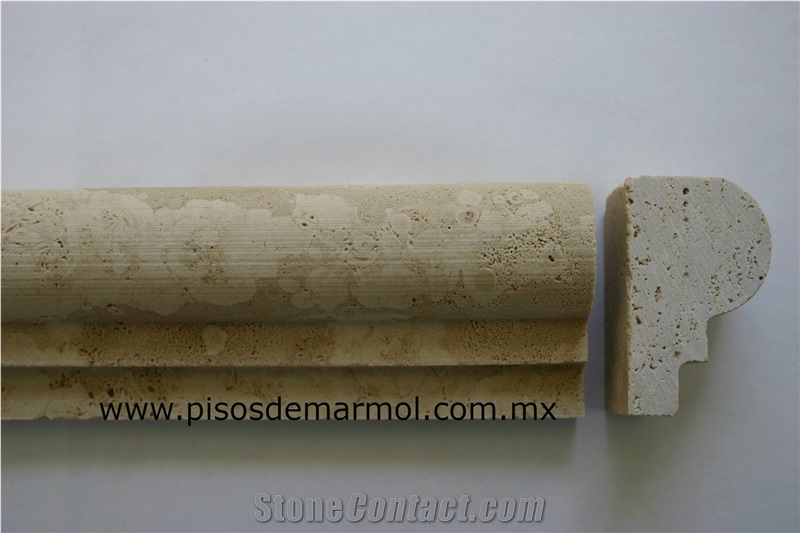 Beige Tarvertine Cornice Molding