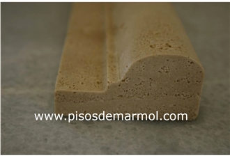 Bull Nose Beige Durango Travertine Profile Molding