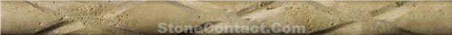 Bull Nose Beige Durango Travertine Profile Molding