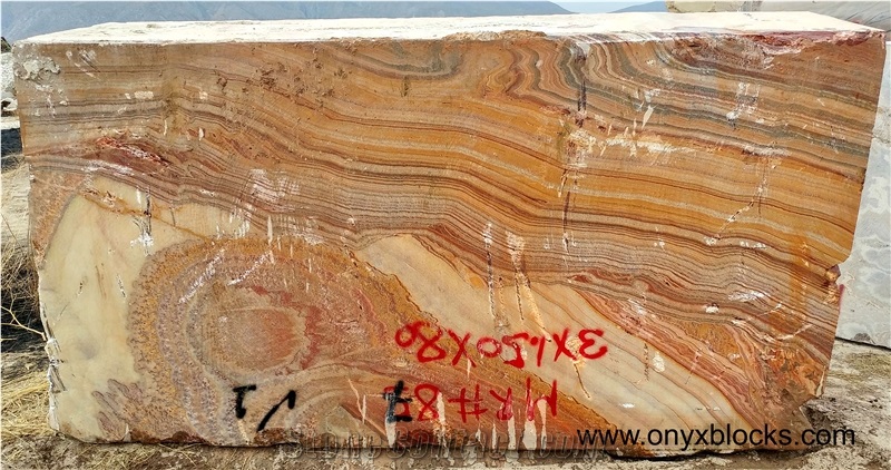 Red Onyx Blocks, Mexico Rojo Onyx Blocks