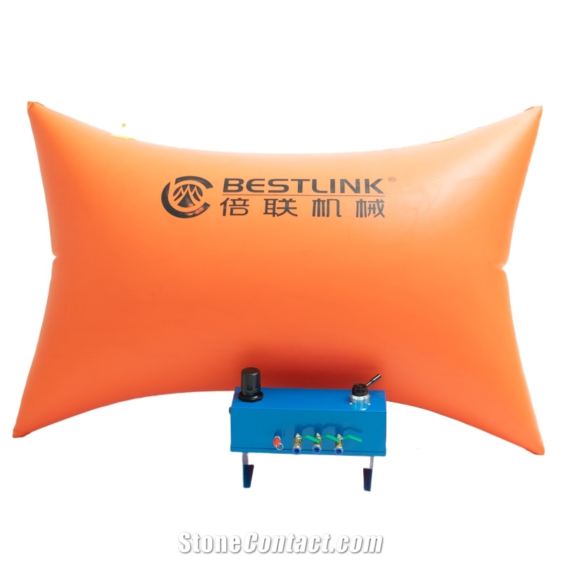 Stone Block Polymer Quarrying Pushing Air Bag