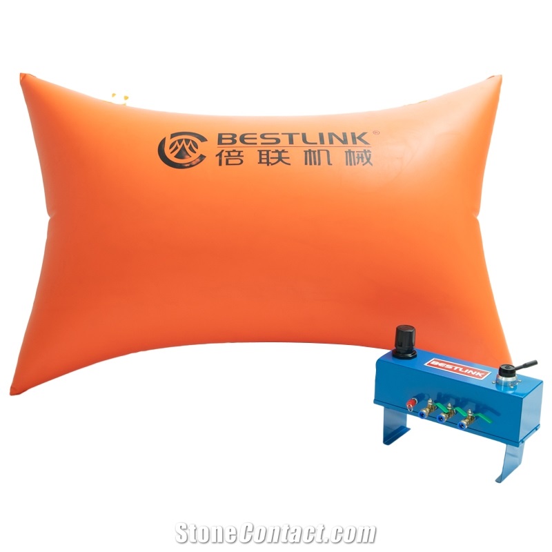 Stone Block Polymer Quarrying Pushing Air Bag
