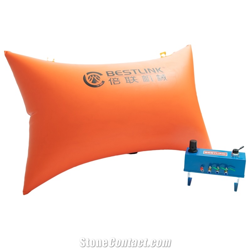 Stone Block Polymer Quarrying Pushing Air Bag