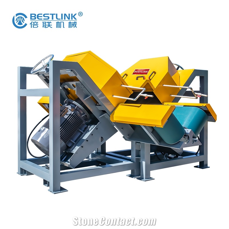 Thin Veneer Saw Mighty Stone Saw Cutting Machine With Dual Blades