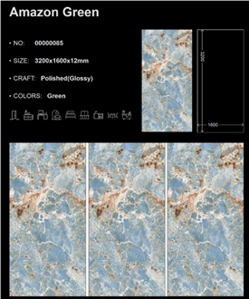 Amazon Green Sintered Stone Slabs