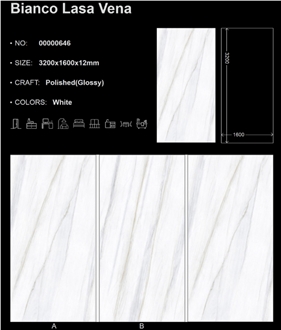 Bianco Lasa Vena Sintered Stone Slabs