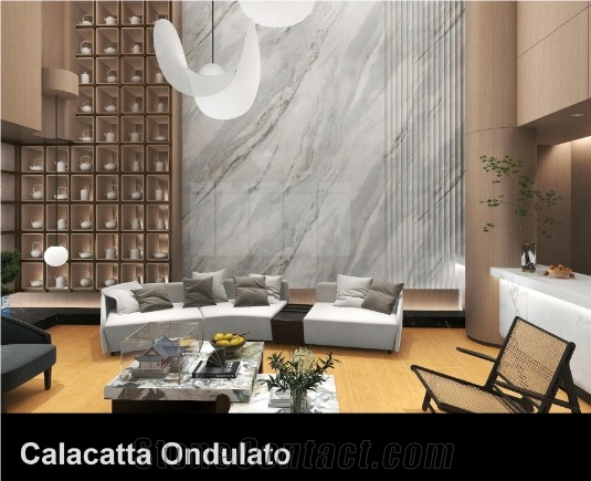 Calacatta Ondulato Sintered Stone Slabs