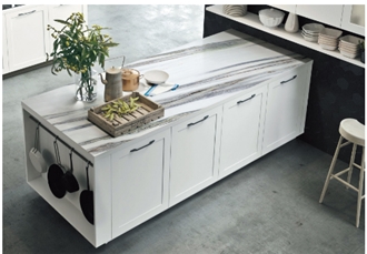 Flowing Cloud Sintered Stone Slabs