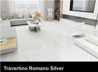 Travertino Romano Silver  Sintered Stone Slabs