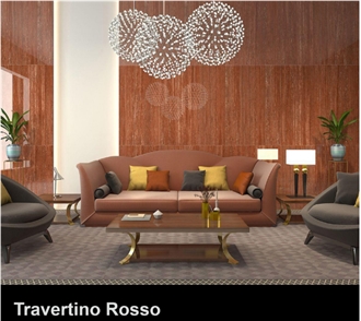 Travertino Rosso Sintered Stone Slabs Travertino Rosso Sintered Stone Slabs