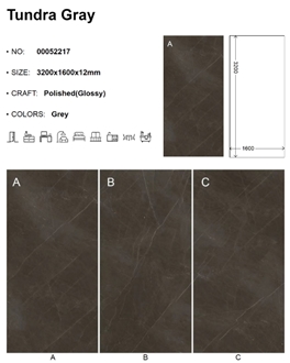 Tundra Gray Sintered Stone Slabs