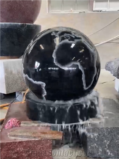 Black Granite Fountain Ball