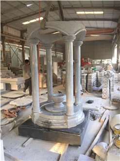 G654 Granite Asian Tombstone Gravestone Pagoda