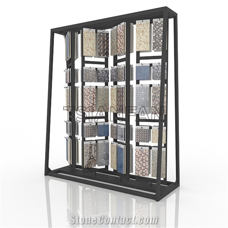 Floor Mosaic Tile Showing Rack
