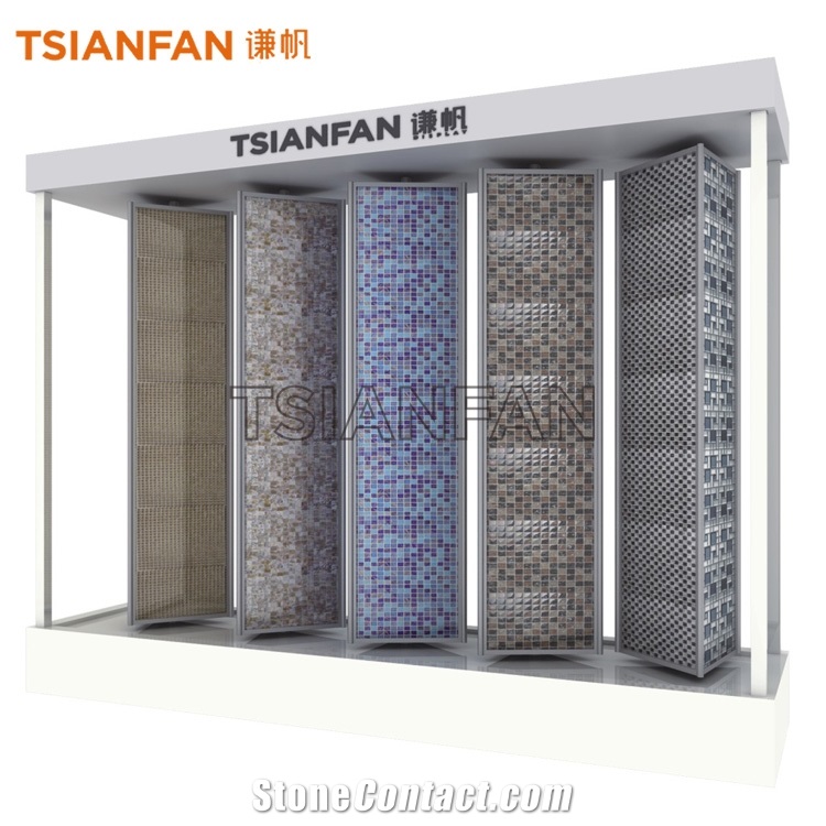 Floor Mosaic Tile Showing Rack
