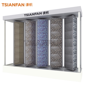 Floor Mosaic Tile Showing Rack