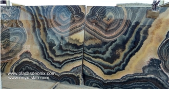 Bookmatched Onyx Slabs, Mexico Brown Onyx