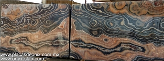 Bookmatched Onyx Slabs, Mexico Brown Onyx