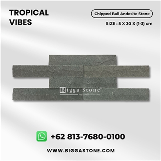 Bali Andesite Chipped Stone Wall Tiles