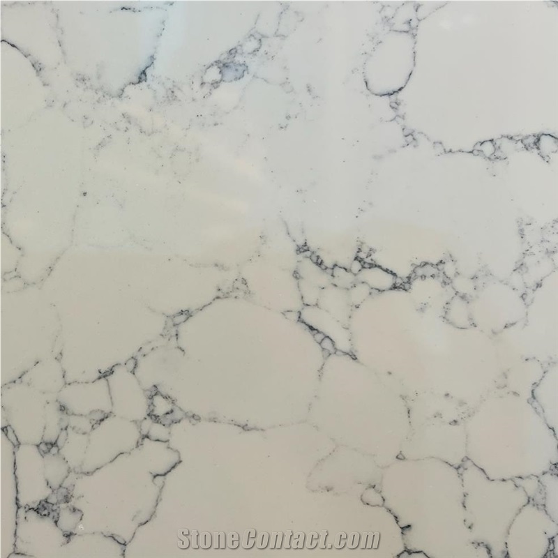 Lightning White Jade Quartz Tile