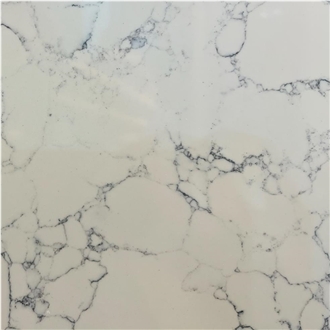 Lightning White Jade Quartz Tile