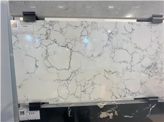Lightning White Jade Quartz Slab