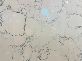 Lightning White Jade Quartz Slab