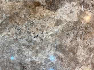 Silver Blue Travertine Slab