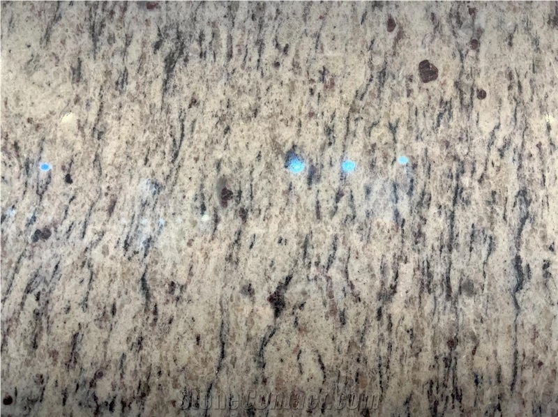 White Ornamental Granite Slab