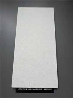 Ivory Limestone Bush-Hammered And Brushed Finish Tiles Ivory Limestone Bush-Hammered And Brushed Finish Tiles