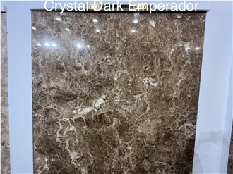 Adıyaman Crystal Dark Emperador Marble Slabs