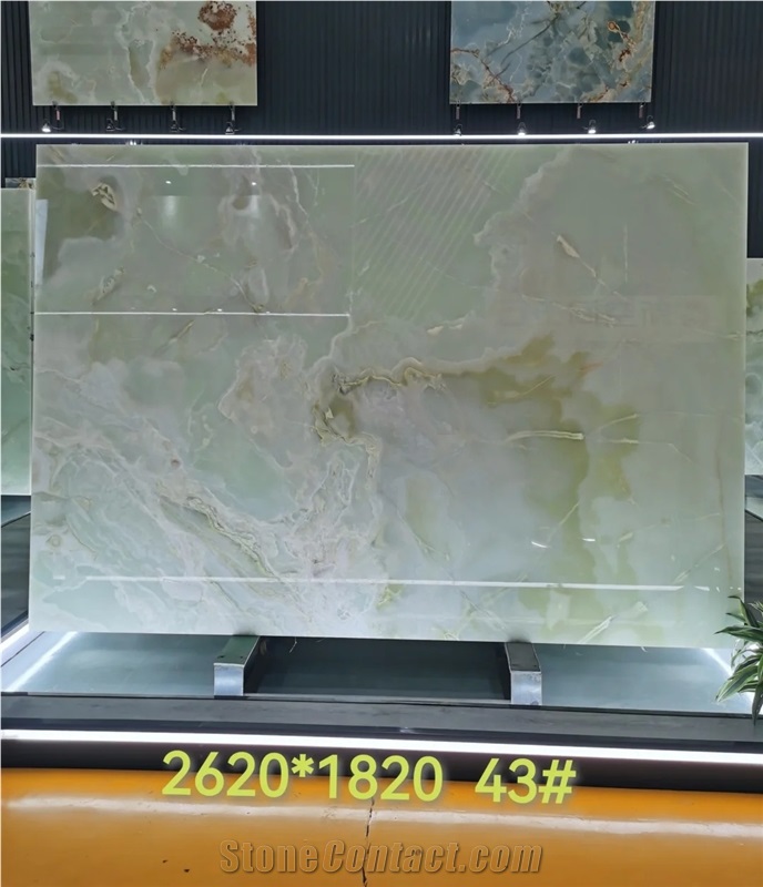 Iran Light Green Onyx Slabs