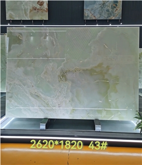 Iran Light Green Onyx Slabs