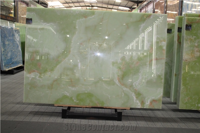 Iran Light Green Onyx Slabs