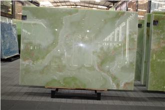 Iran Light Green Onyx Slabs