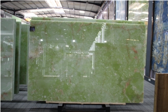 Iran Light Green Onyx Slabs