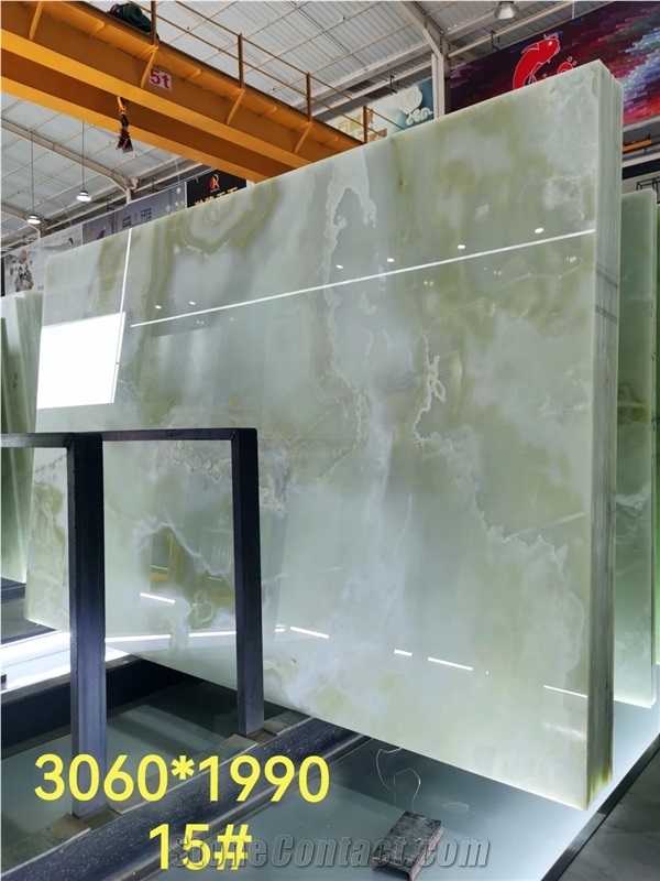 Iran Light Green Onyx Slabs