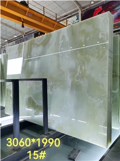 Iran Light Green Onyx Slabs