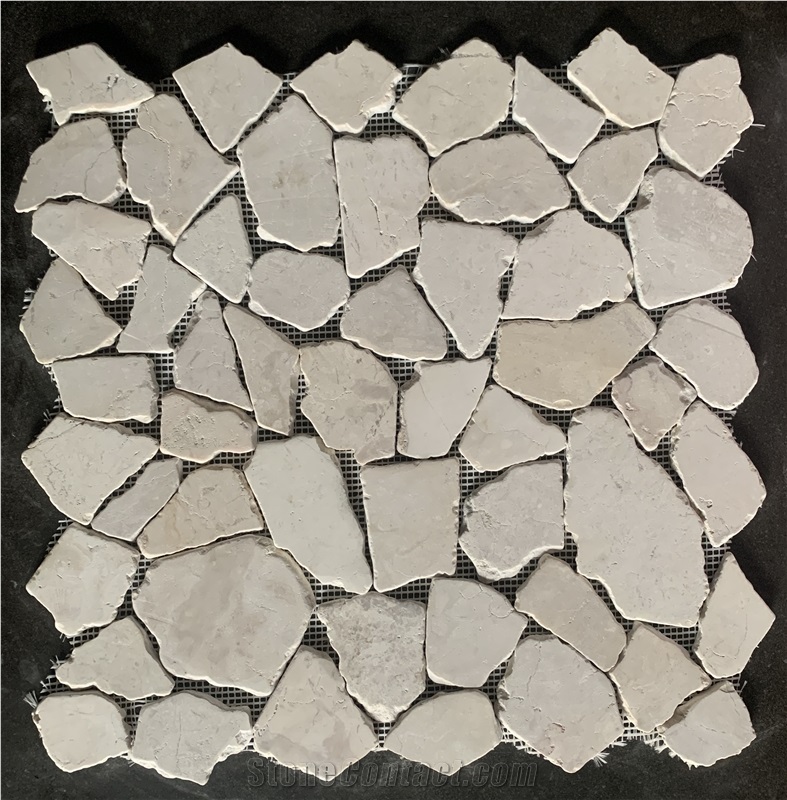 Random Marble Chips Mosaic Tiles XL Floor Mosaic