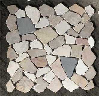 Random Marble Chips Mosaic Tiles XL Floor Mosaic