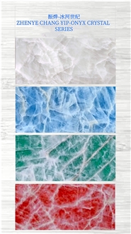 Natural Blue Onyx Crystal Slabs