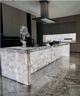 White Crystal Backlit Onyx Tiles- Wall Panels