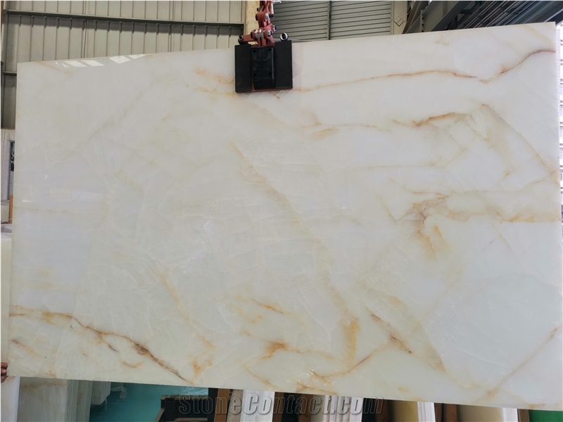 White Crystal Backlit Onyx Tiles- Wall Panels