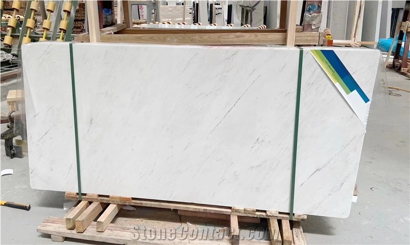 Greece Polaris Bianco White Tiles Slab