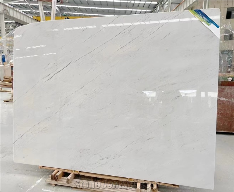Greece Polaris Bianco White Tiles Slab