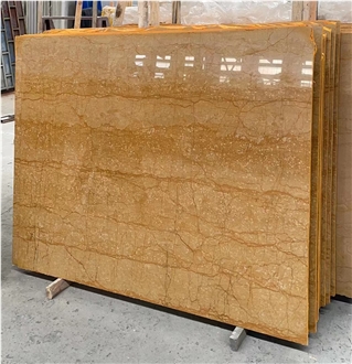 Turkey Gold Imperial Marble Slabs Polished Floor Wall