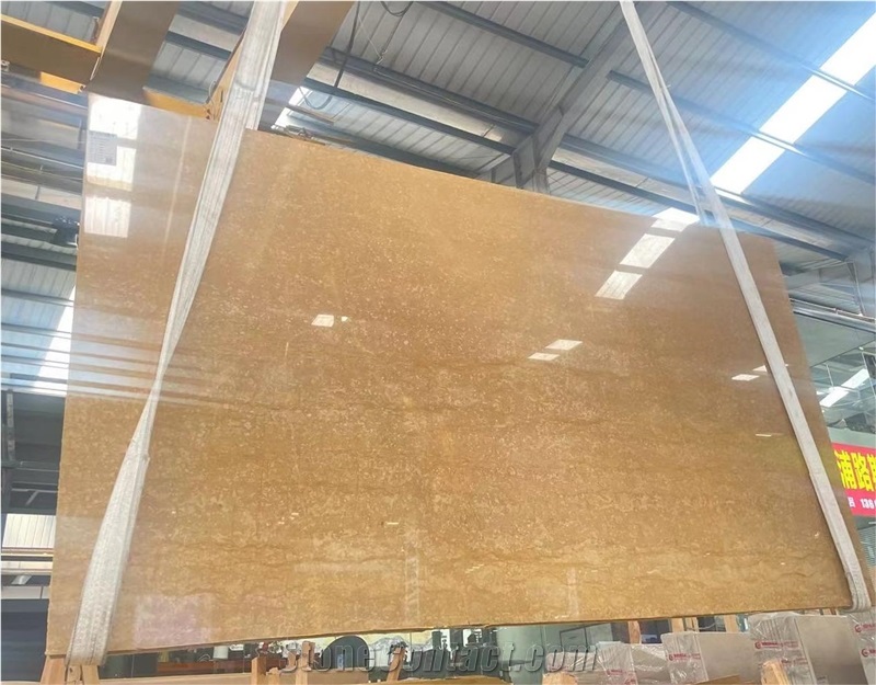 Turkey Gold Imperial Marble Slabs Polished Floor Wall