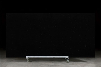 Artificial Black Quartz  Quartz Wall Flooring Slabs