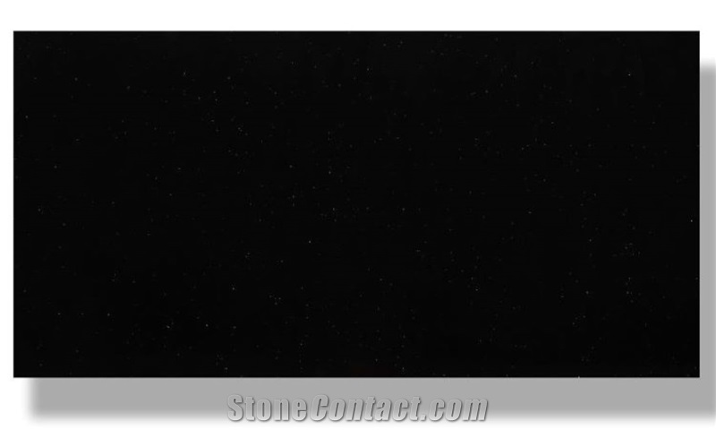 Artificial Black Quartz  Quartz Wall Flooring Slabs