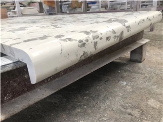 Breccia Bianco Quartz Countertop Kitchen Bar Tops